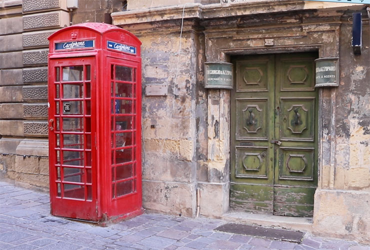 Red Telephone Box In Malta

