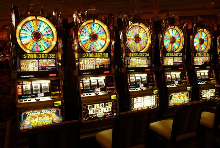 Slot machines Downtown Vegas