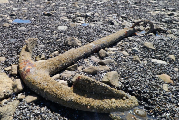 Anchor On Rhossili Bay