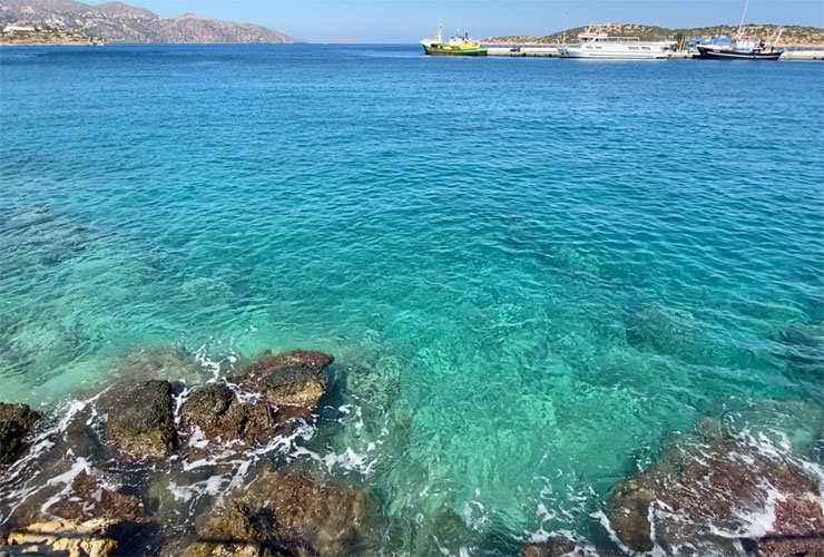 The Blue Water Of The Harbour