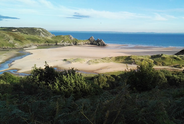 Three Cliffs Bay Gower South Wales