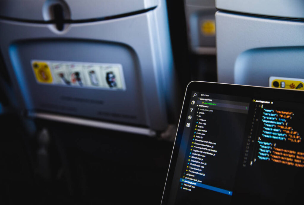 Working On A Plane